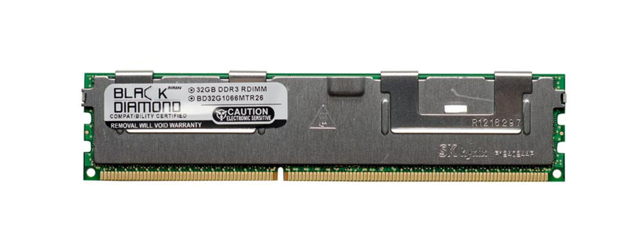 BD32G1066MTR26 Black Diamond 32GB PC3-10600 DDR3-1333MHz ECC Registered CL9 240-Pin DIMM Quad Rank Memory Module