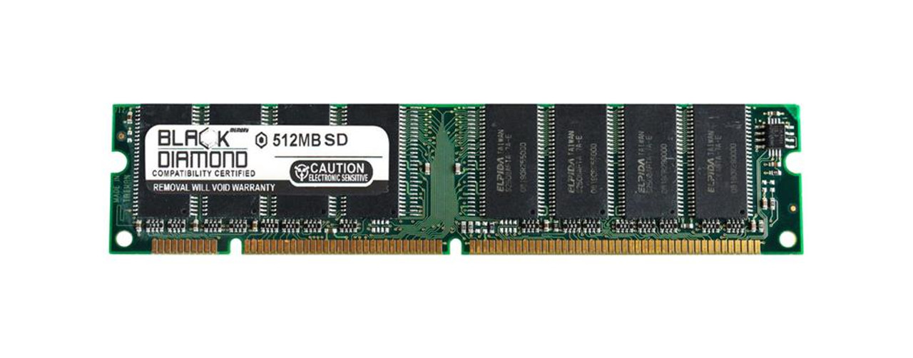 BD512M133M07 Black Diamond 512MB PC133 133MHz non-ECC Unbuffered CL3 168-Pin SDRAM DIMM Memory Module