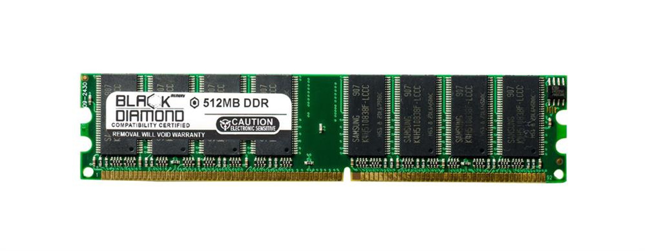 BD512M266M07 Black Diamond 512MB PC2100 DDR-266MHz non-ECC Unbuffered CL2.5 184-Pin DIMM 2.5V Memory Module