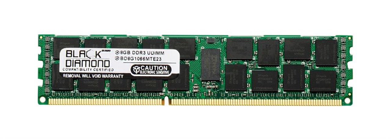BD8G1066MTR23 Black Diamond 8GB PC3-8500 DDR3-1066MHz ECC Registered CL7 240-Pin DIMM Dual Rank Memory Module