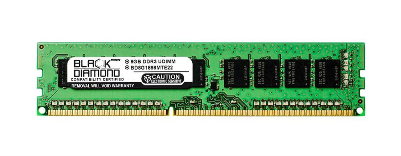 BD8G1866MTE22 Black Diamond 8GB PC3-14900 DDR3-1866MHz ECC Unbuffered CL13 240-Pin DIMM Memory Module