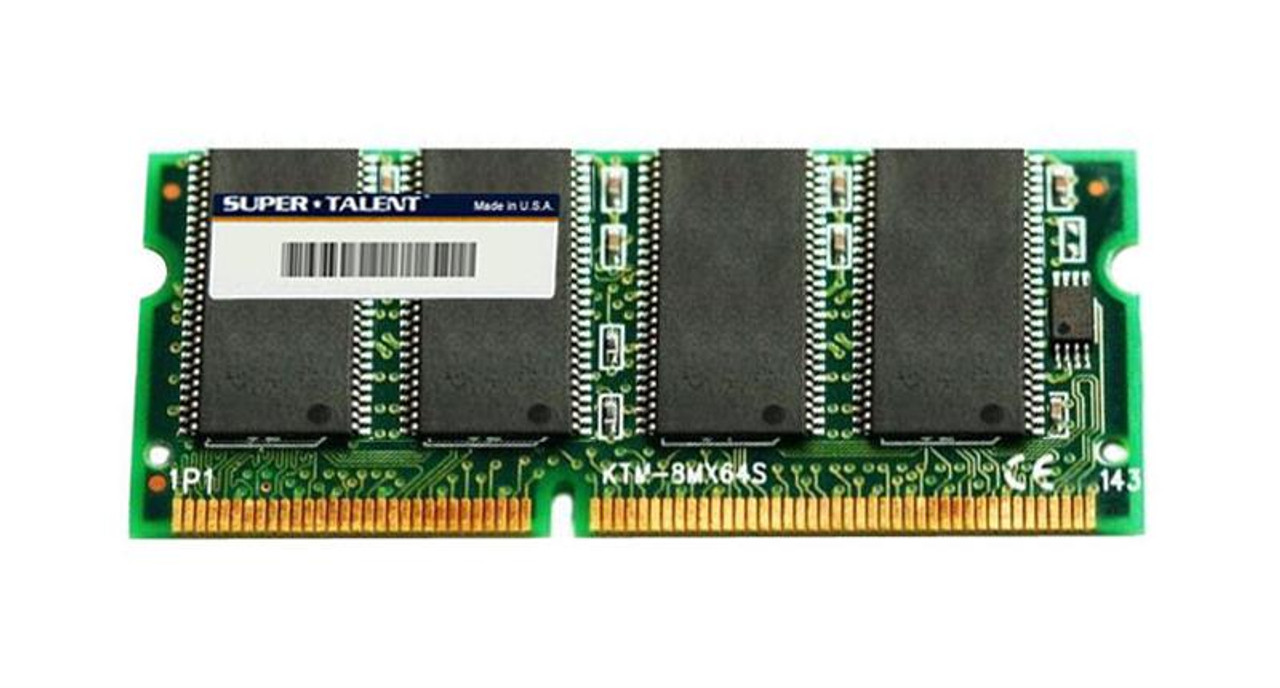 BX144SO512 Super Talent 512MB PC100 100MHz non-ECC Unbuffered 144-Pin SoDimm Memory Module