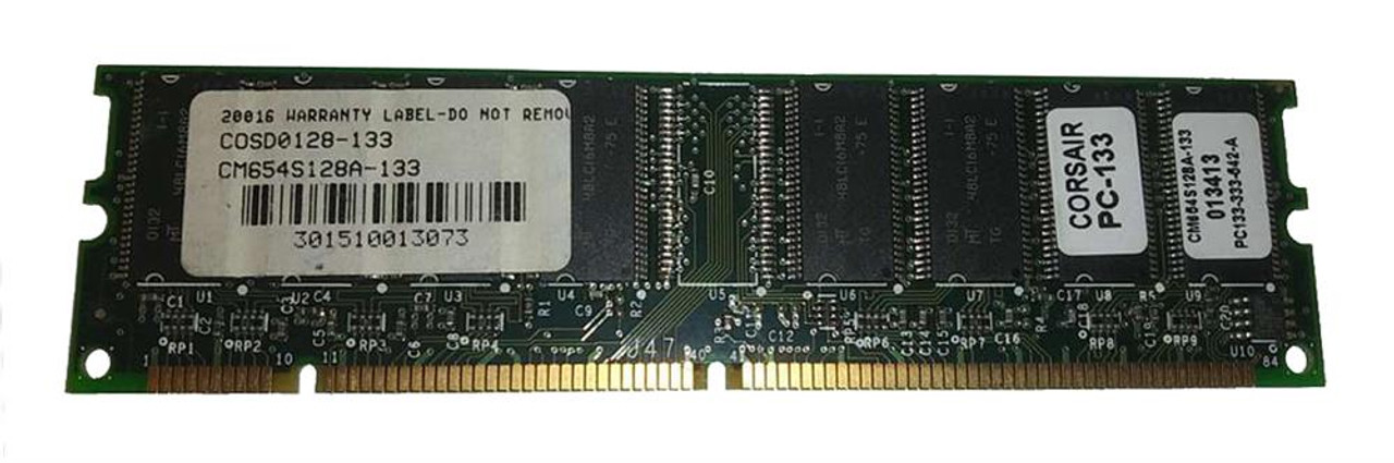 CM654S128-133 Corsair 128MB PC133 133MHz non-ECC Unbuffered CL3 168-Pin DIMM Memory Module