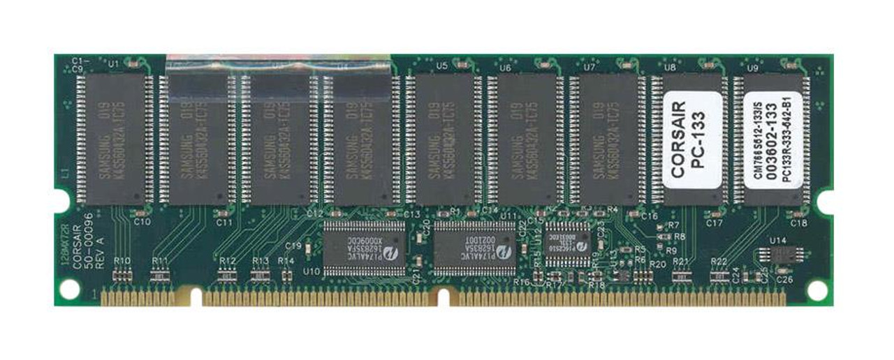 CM766S512-133/S Corsair 512MB PC133 133MHz ECC Registered CL3 168-Pin DIMM Memory Module