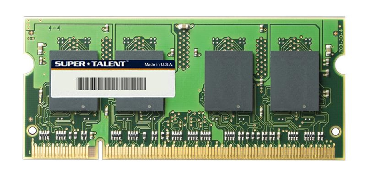 D2-5SO512P Super Talent 512MB PC2-4200 DDR2-533MHz non-ECC Unbuffered CL4 200-Pin SoDimm Memory Module