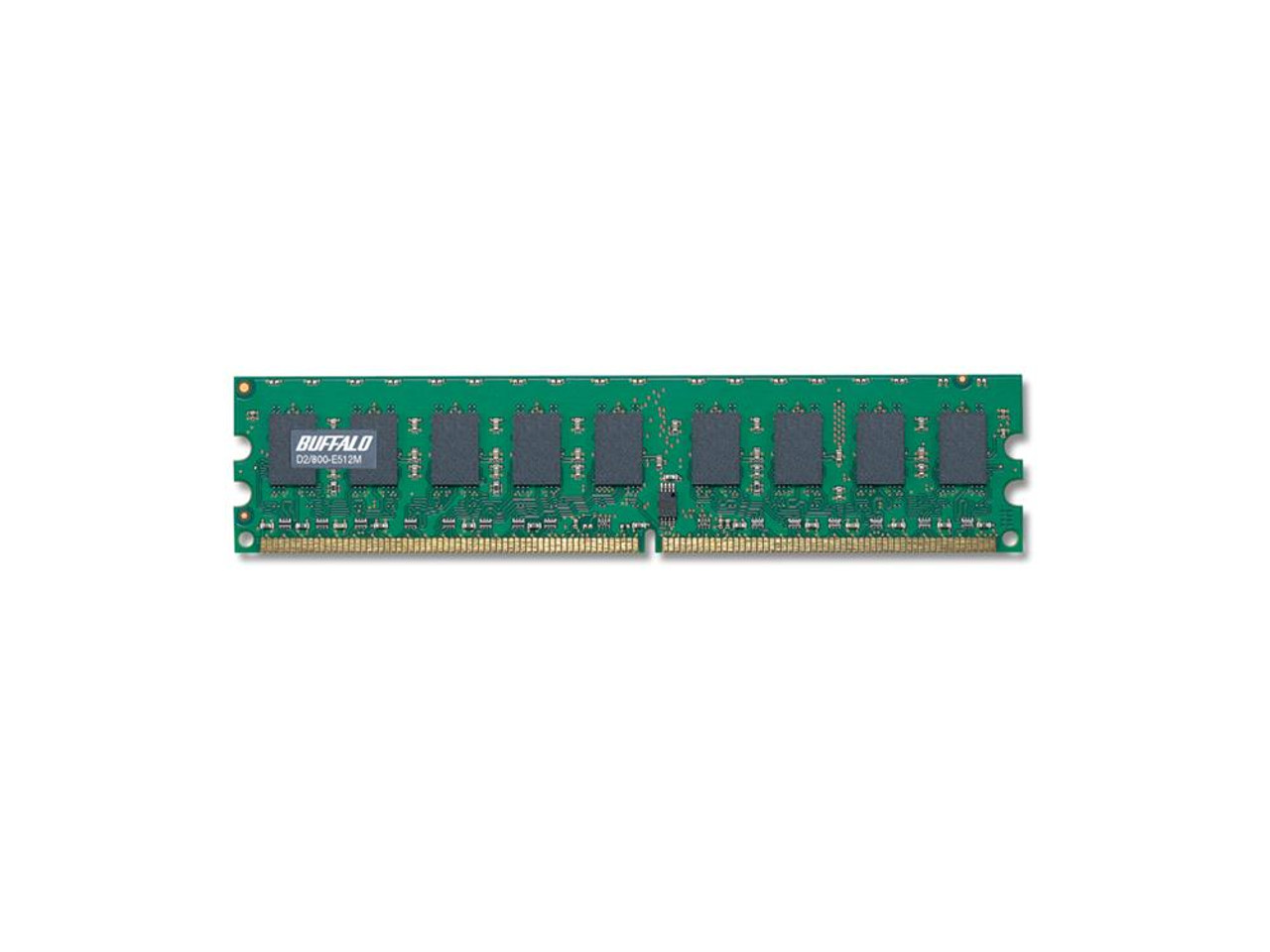 D2/800-E512M Buffalo 512MB PC2-6400 DDR2-800MHz ECC Unbuffered CL6 240-Pin DIMM Memory Module