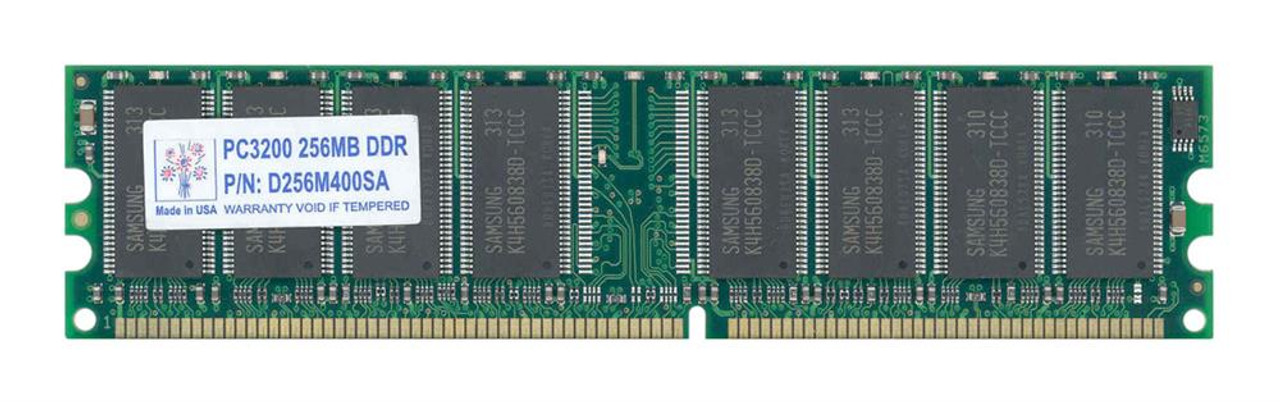 D256M400SA Super Talent 256MB PC3200 DDR-400MHz non-ECC Unbuffered CL3 184-Pin DIMM Memory Module