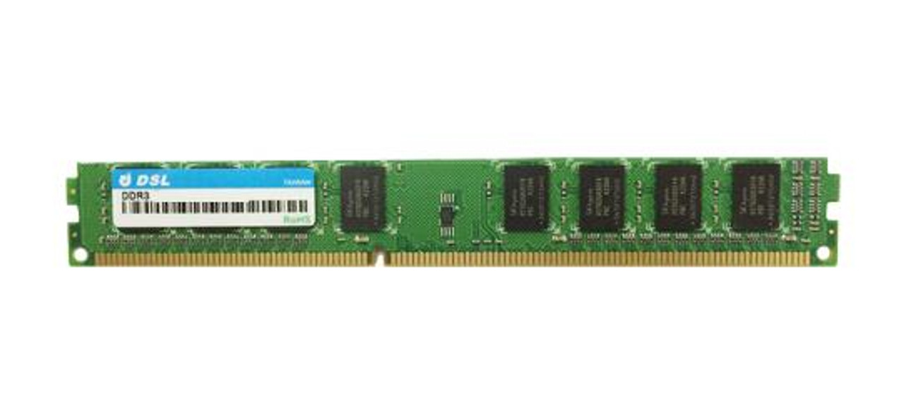 D3RS12082XH12AA DSL 8GB PC3-12800 DDR3-1600MHz ECC Registered CL11 240-Pin DIMM Very Low Profile (VLP) Single Rank Memory Module