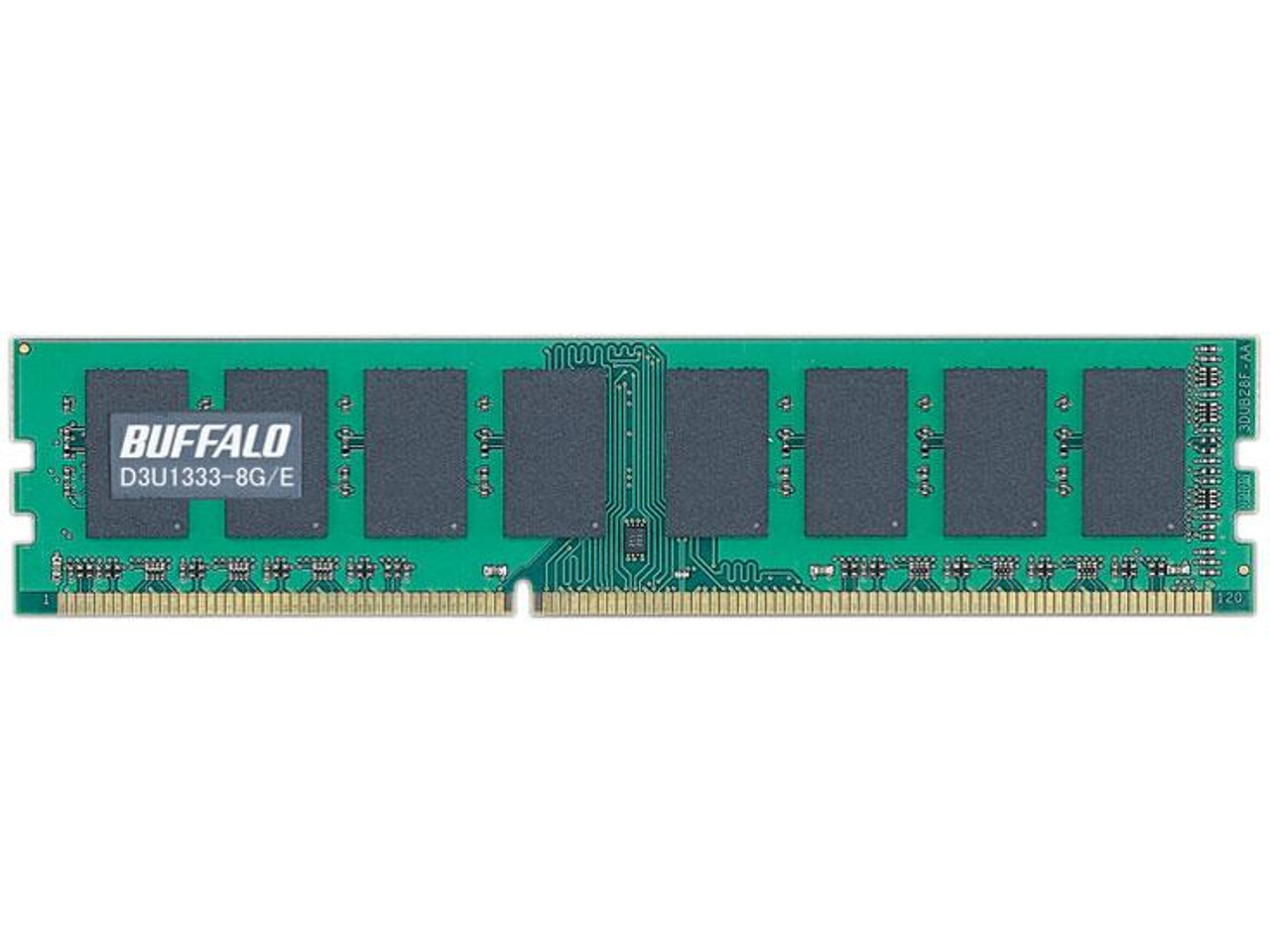 D3U1333-8G/E Buffalo 8GB PC3-10600 DDR3-1333MHz non-ECC Unbuffered CL9 240-Pin DIMM Dual Rank Memory Module