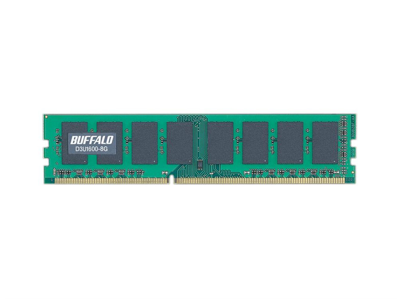 D3U1600-8G Buffalo 8GB PC3-12800 DDR3-1600MHz non-ECC Unbuffered CL11  240-Pin DIMM Dual Rank Memory Module