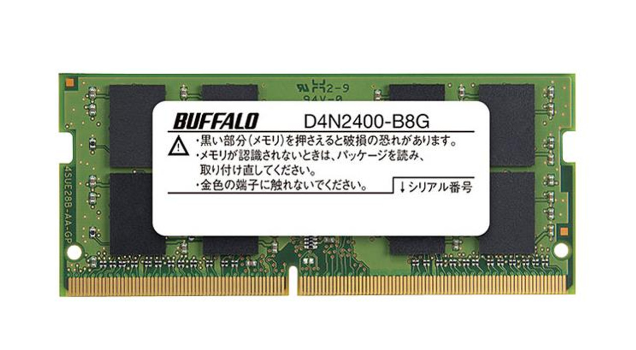 D4N2400-B8G Buffalo 8GB PC4-19200 DDR4-2400MHz non-ECC Unbuffered CL17 260-Pin SoDimm 1.2V Dual Rank Memory Module