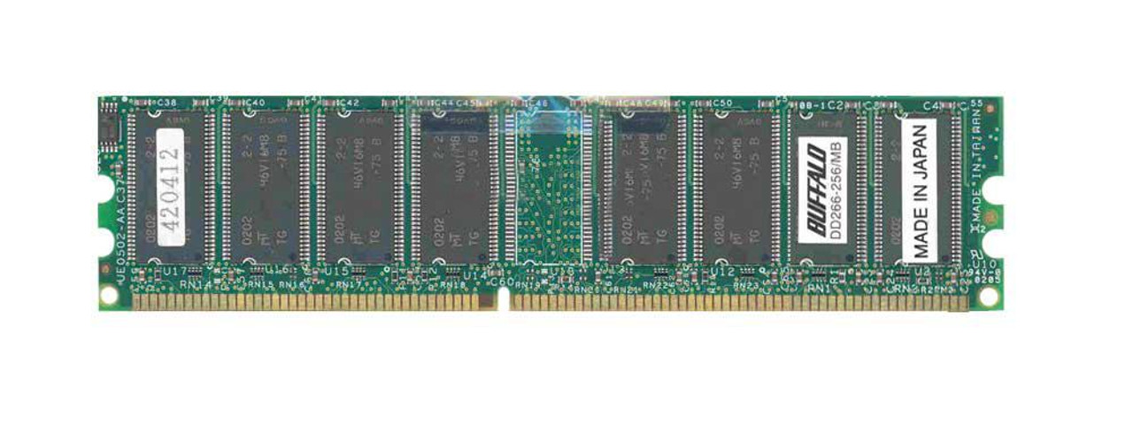 DD266-256/MB Buffalo 256MB PC2100 DDR-266MHz non-ECC Unbuffered CL2.5 184-Pin DIMM 2.5V Memory Module