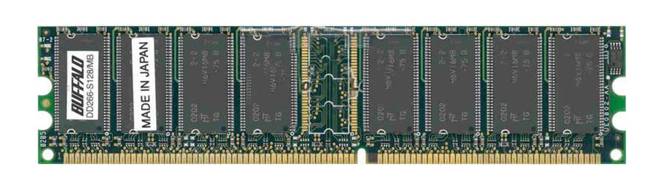 DD266-S128/MB Buffalo 128MB PC2100 DDR-266MHz non-ECC Unbuffered CL2.5 184-Pin DIMM 2.5V Memory Module