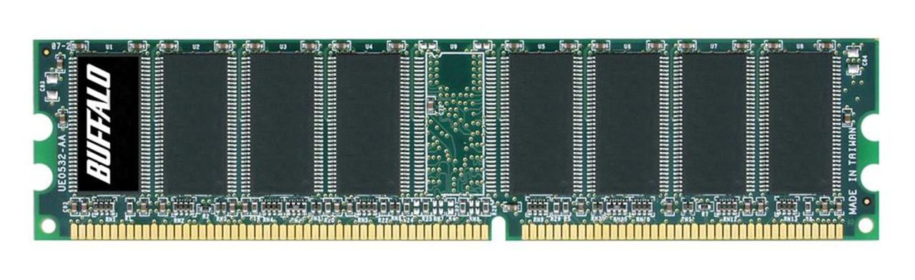DD400-E512M Buffalo 512MB PC3200 DDR-400MHz ECC Unbuffered CL3 184-Pin DIMM Memory Module