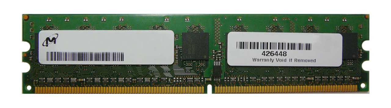 DDR2-512MB-533-SPE Micron 512MB PC2-4200 DDR2-533MHz ECC Unbuffered CL4 240-Pin DIMM Single Rank Memory Module