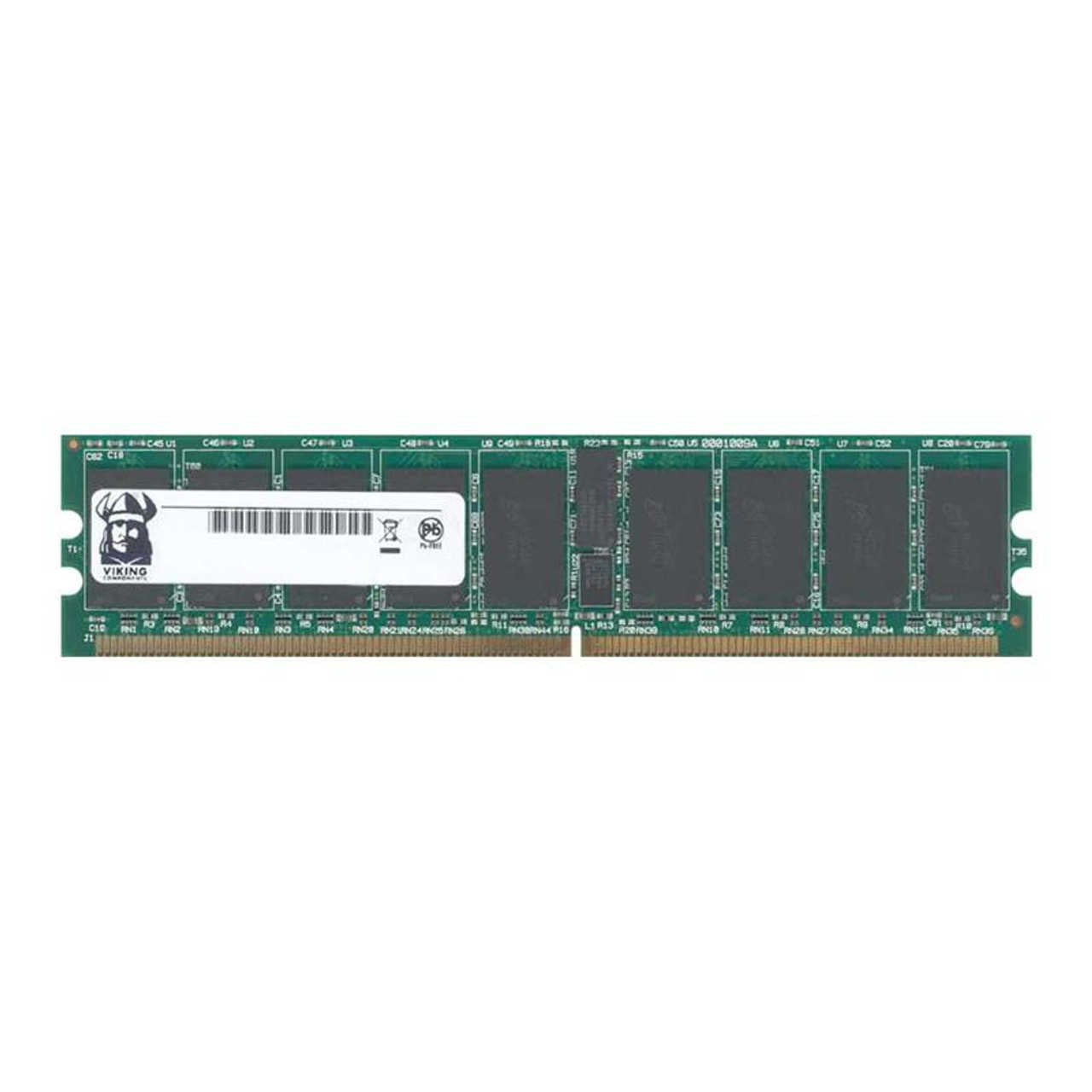 DDR264X64PC4200/2 Viking 1GB Kit (2 X 512MB) PC2-4200 DDR2-533MHz non-ECC Unbuffered CL4 240-Pin DIMM Memory