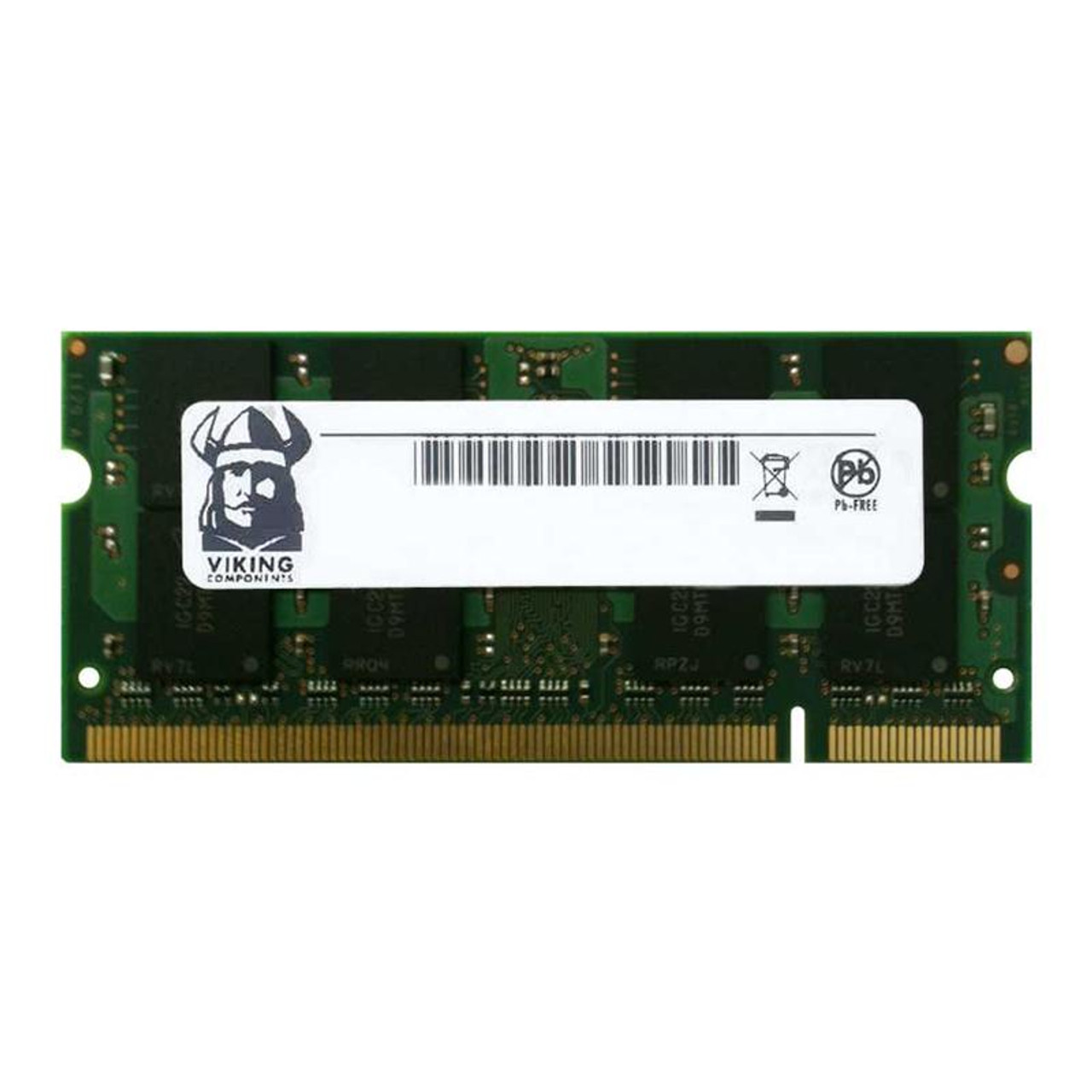 DDR264X64SOD5300 Viking 512MB PC2-5300 DDR2-667MHz non-ECC Unbuffered CL5 200-Pin SoDimm Memory Module