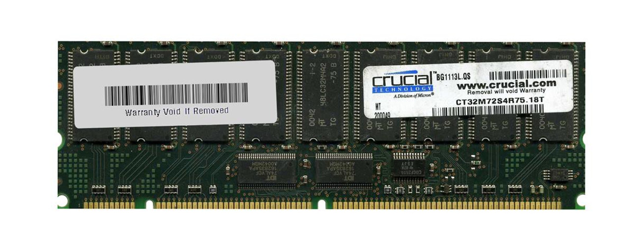 DELPC-155599-PE Edge Memory 256MB PC133 133MHz ECC Registered CL3 168-Pin DIMM Memory Module