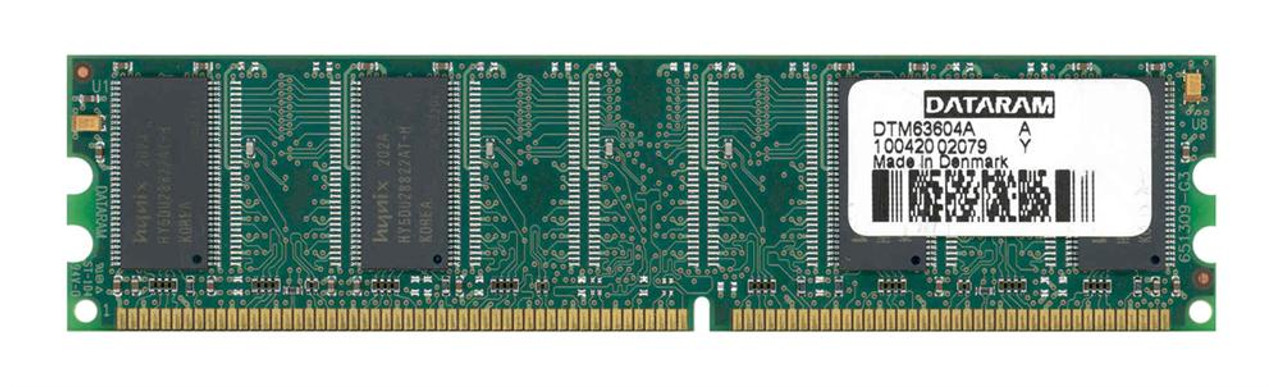 DTM63604A Dataram 128MB PC2100 DDR-266MHz non-ECC Unbuffered CL2.5 184-Pin DIMM 2.5V Memory Module