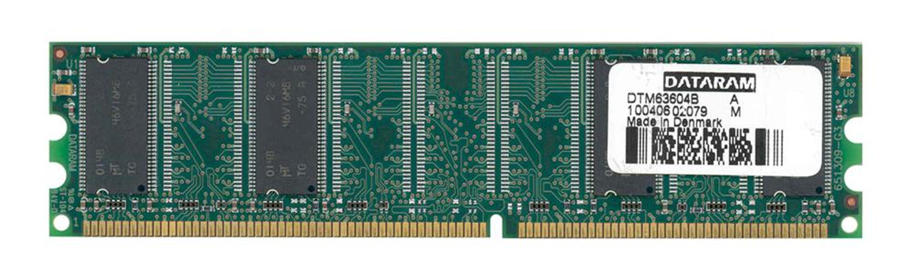 DTM63604B Dataram 128MB PC2100 DDR-266MHz non-ECC Unbuffered CL2.5 184-Pin DIMM 2.5V Memory Module
