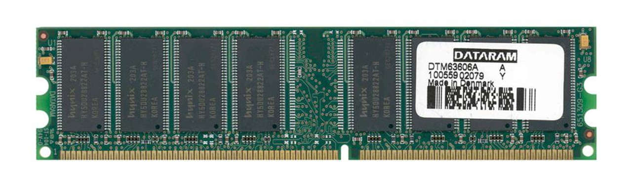 DTM63606A Dataram 256MB PC2100 DDR-266MHz non-ECC Unbuffered CL2.5 184-Pin DIMM 2.5V Memory Module
