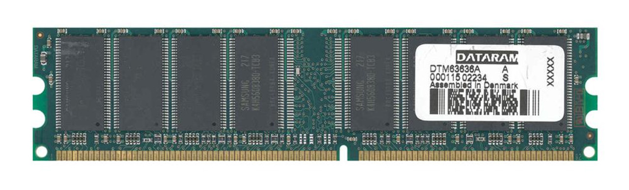 DTM63636A Dataram 512MB PC2700 DDR-333MHz non-ECC Unbuffered CL2.5 184-Pin DIMM 2.5V Memory Module