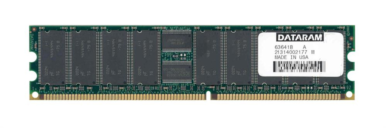 DTM63641B Dataram 512MB PC2100 DDR-266MHz Registered ECC CL2.5 184-Pin DIMM 2.5V Memory Module