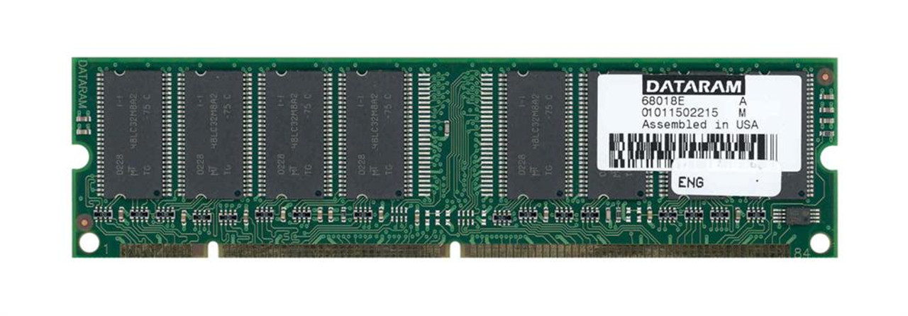 DTM68018E Dataram 512MB PC133 133MHz non-ECC Unbuffered CL3 168-Pin DIMM Memory Module