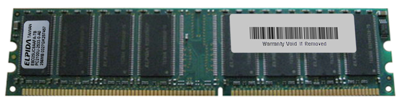 EBD25UC8AAFA-7B Elpida 256MB PC2100 DDR-266MHz non-ECC Unbuffered CL2.5 184-Pin DIMM 2.5V Memory Module