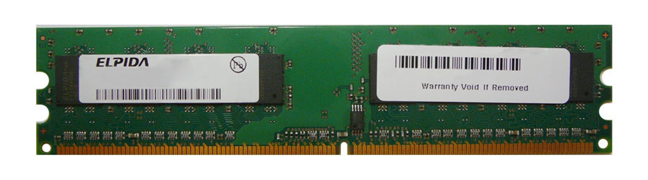 EBE25UC8AAFV-AE-E Elpida 256MB PC2-5300 DDR2-667MHz non-ECC Unbuffered CL5 240-Pin DIMM Single Rank Memory Module