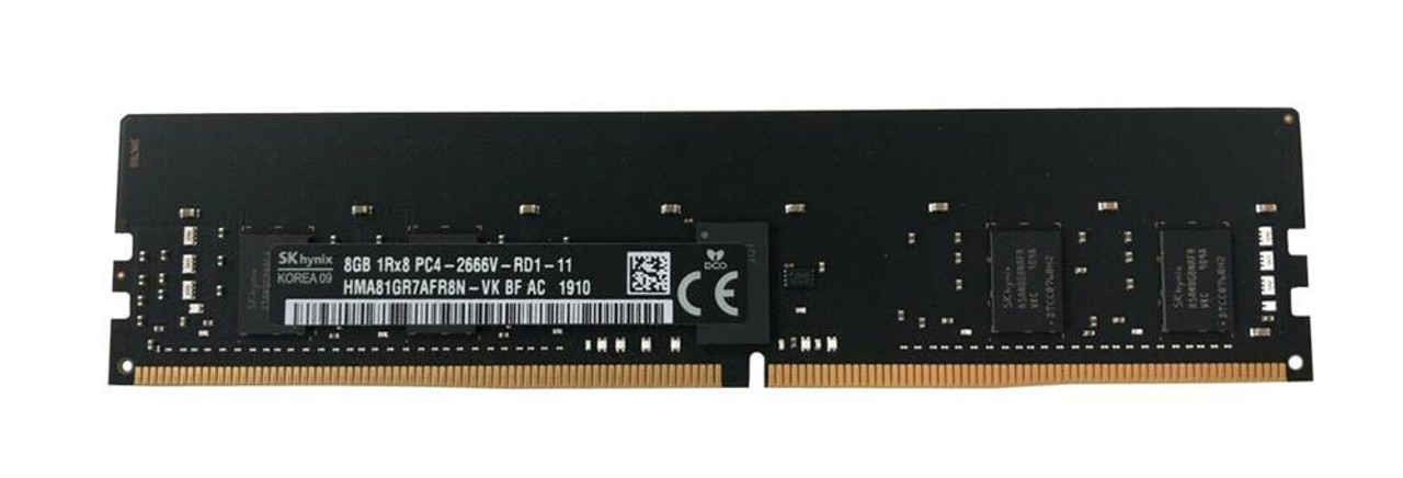 HMA81GR7AFR8N-VKBF-AC Hynix 8GB PC4-21300 DDR4-2666MHz Registered ECC CL19 288-Pin DIMM 1.2V Single Rank Memory Module