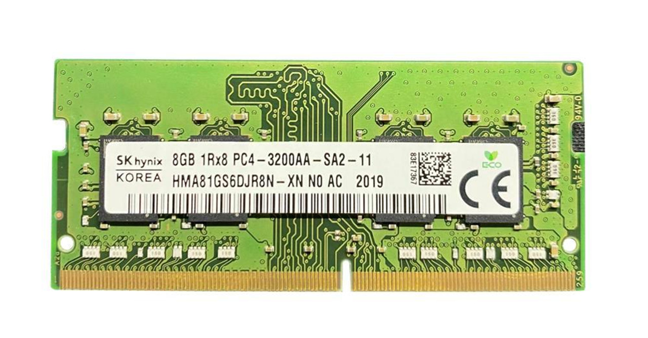 HMA81GS6DJR8N-XN Hynix 8GB PC4-25600 DDR4-3200MHz non-ECC Unbuffered CL22  260-Pin SoDimm 1.2V Single Rank Memory Module