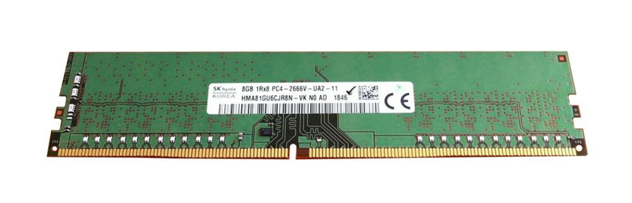 HMA81GU6CJR8N-VK Hynix 8GB PC4-21300 DDR4-2666MHz non-ECC Unbuffered CL19 288-Pin DIMM 1.2V Single Rank Memory Module