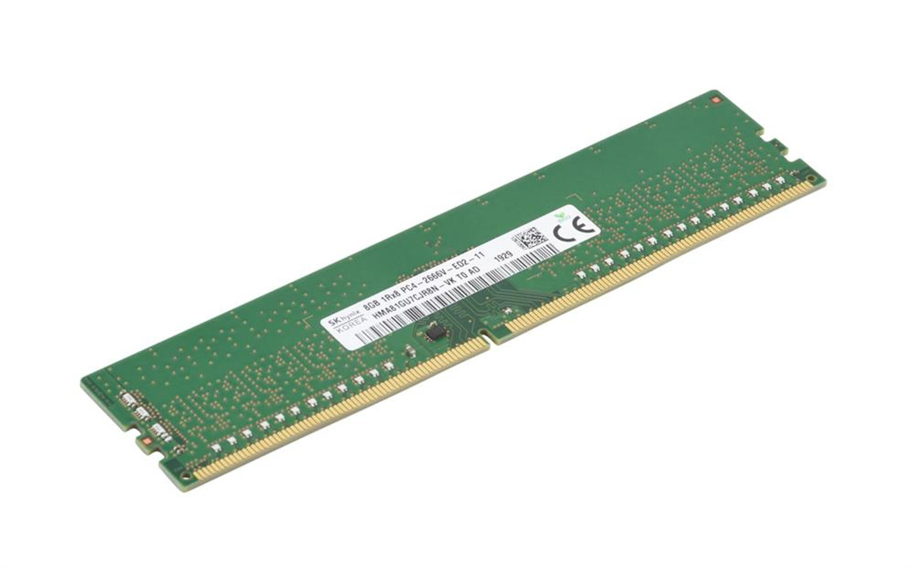 HMA81GU7CJR8N-VKT0-AD Hynix 8GB PC4-21300 DDR4-2666MHz ECC Unbuffered CL19 288-Pin DIMM 1.2V Single Rank Memory Module