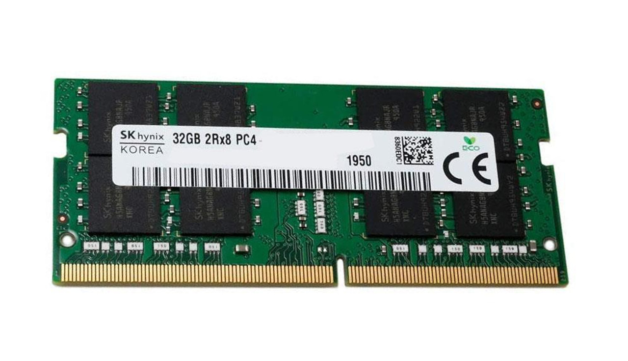 HMAA4GS7AJR8N-VK Hynix 32GB PC4-21300 DDR4-2666MHz ECC Unbuffered CL19 260-Pin SoDimm 1.2V Dual Rank Memory Module