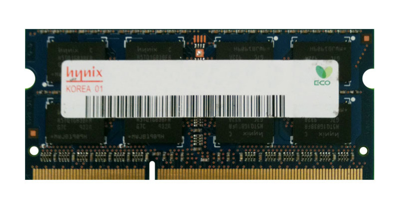 HMT164S6BFR6C-G7 Hynix 512MB PC3-8500 DDR3-1066MHz non-ECC Unbuffered CL7 204-Pin SoDimm Single Rank Memory Module