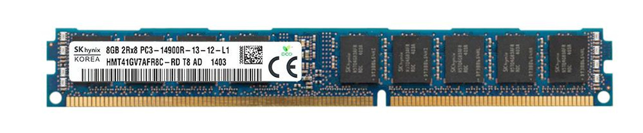 HMT41GV7AFR8C-RDT8 Hynix 8GB PC3-14900 DDR3-1866MHz ECC Registered CL13 240-Pin DIMM Very Low Profile (VLP) Dual Rank Memory Module