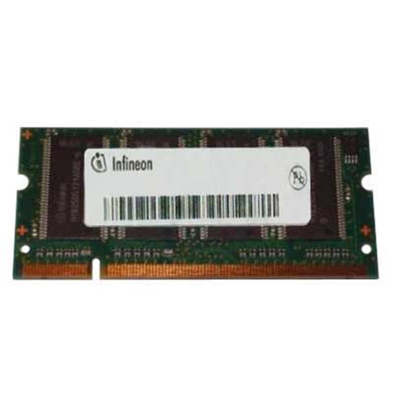 HYB250256800CF-6 Infineon 512MB PC2700 DDR-333MHz non-ECC Unbuffered CL2.5 200-Pin SoDimm Memory Module