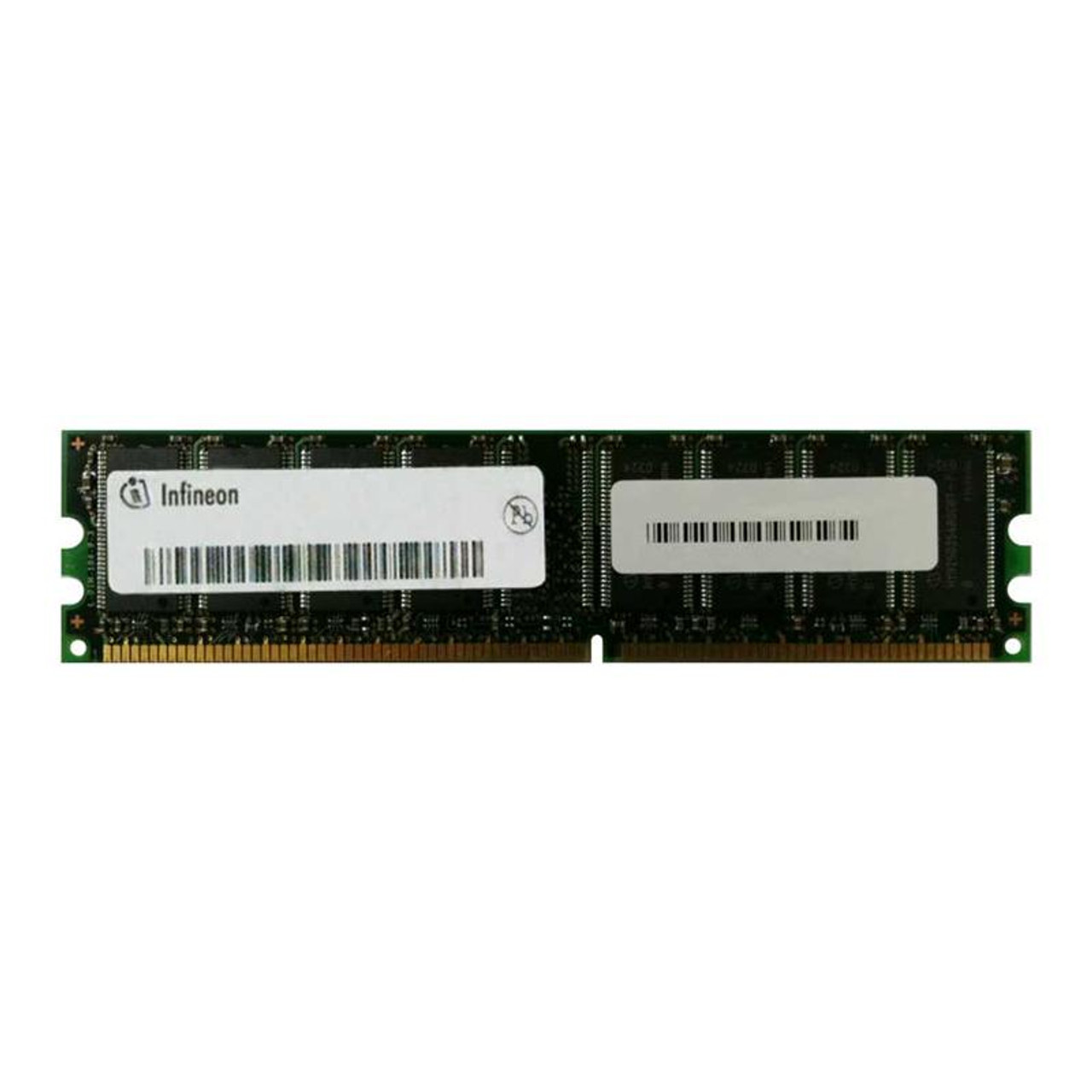 HYS64D16000EU-7-A Infineon 128MB PC2100 DDR-266MHz non-ECC Unbuffered CL2.5 184-Pin DIMM 2.5V Memory Module