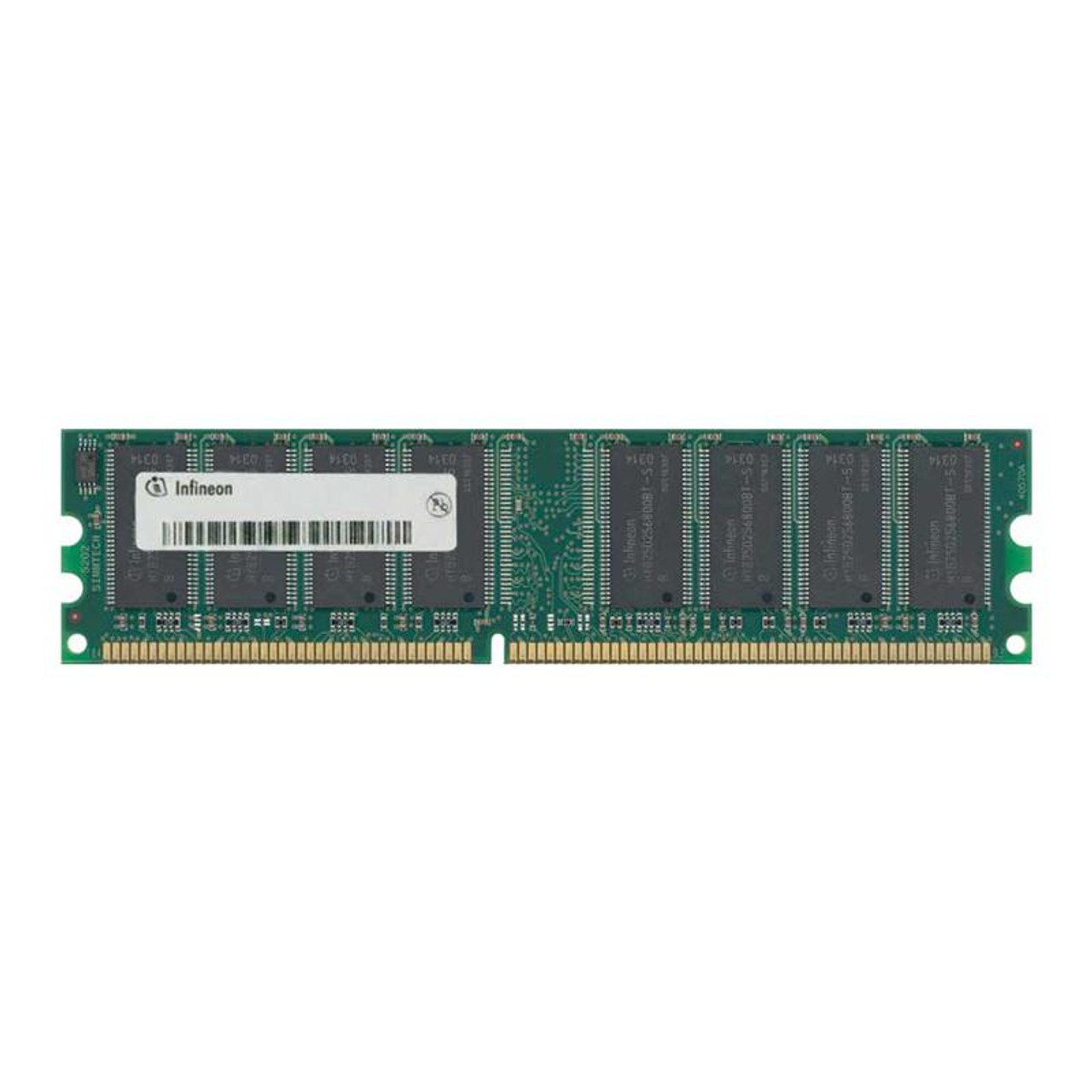 HYS64V8300GU-7.5 Infineon 64MB PC133 133MHz non-ECC Unbuffered CL3 168-Pin DIMM Memory Module