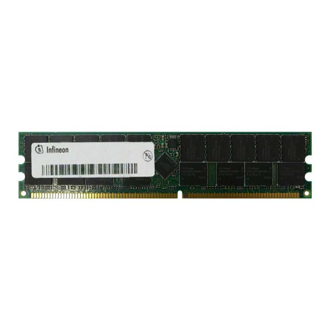 HYS72D16000GR-7 Infineon 128MB PC2100 DDR-266MHz Registered ECC CL2.5 184-Pin DIMM 2.5V Memory Module