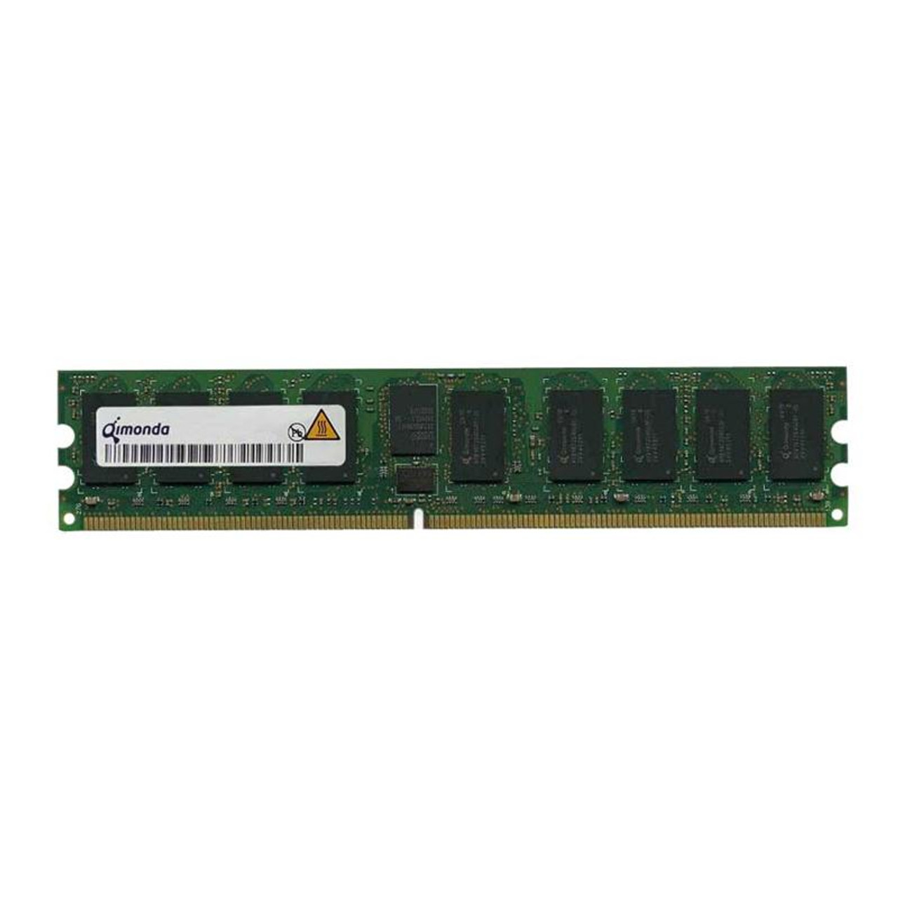 HYS72D64300HU-6-B Qimonda 512MB PC2700 DDR-333MHz ECC Unbuffered CL2.5 184-Pin DIMM Single Rank Memory Module