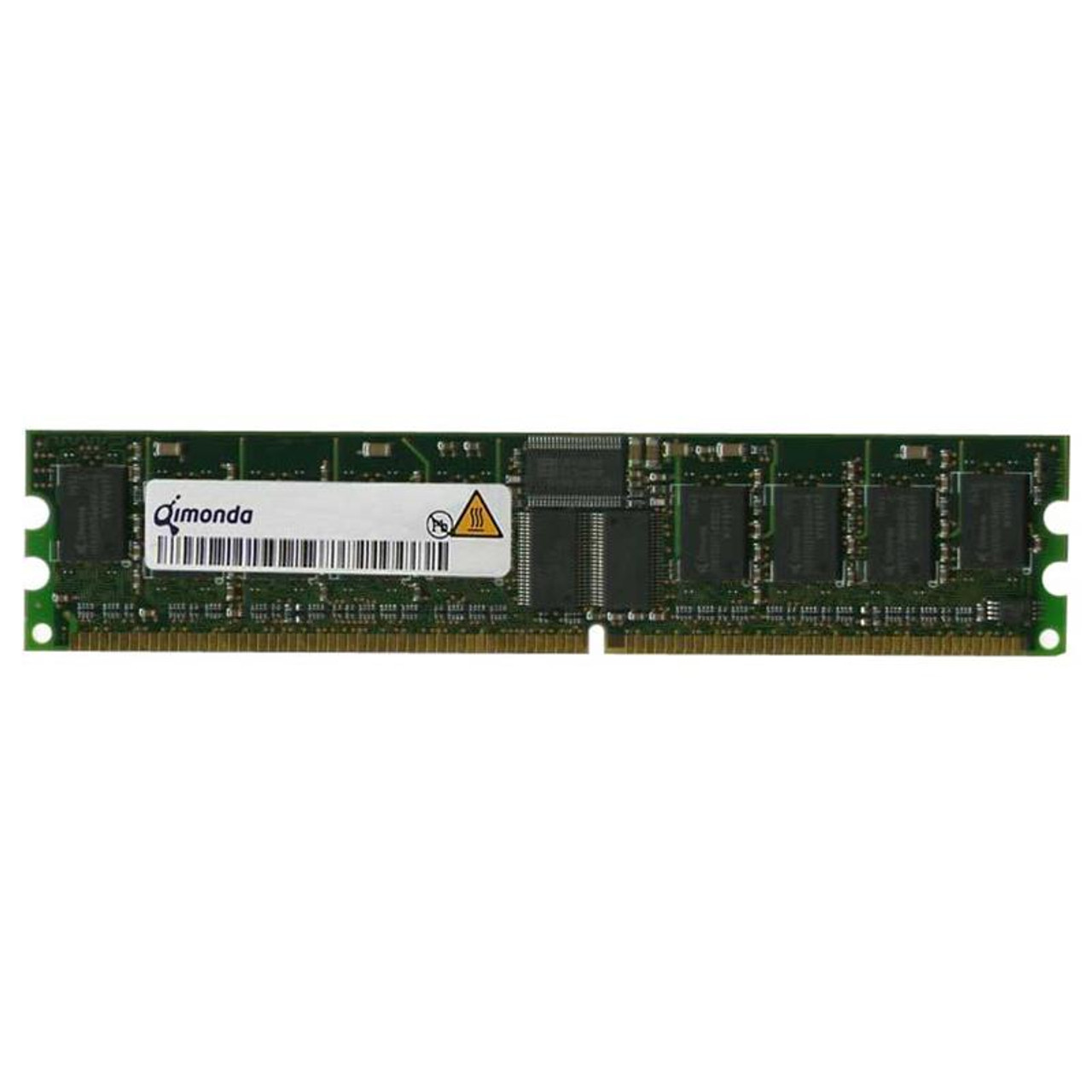 HYS72D64301GBR-6-B Qimonda 512MB PC2700 DDR-333MHz Registered ECC CL2.5 184-Pin DIMM 2.5V Single Rank Memory Module