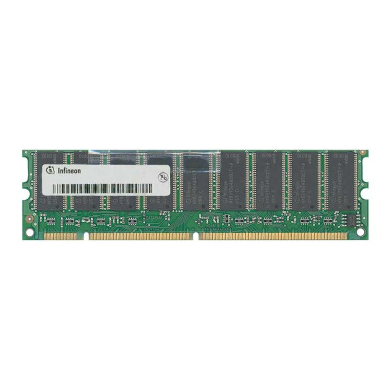 HYS72V16300GR Infineon 128MB PC133 133MHz ECC Registered CL2 168-Pin DIMM Single Rank SDRAM Memory Module