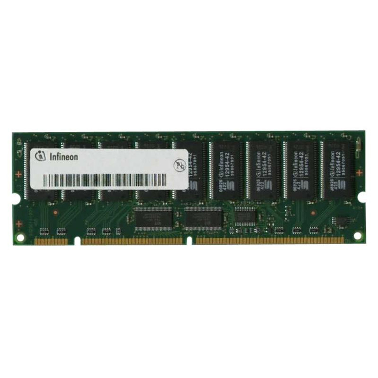 HYS72V16300GR-7 Infineon 128MB PC133 133MHz ECC Registered CL2 168-Pin DIMM Single Rank SDRAM Memory Module