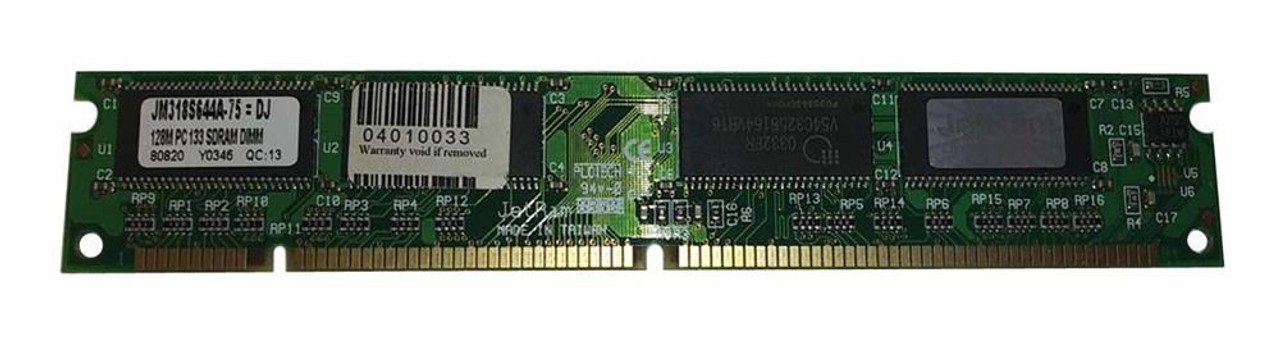 JM318S644A-75=DJ Transcend  128MB PC133 133MHz non-ECC Unbuffered CL2 168-Pin DIMM Memory Module 