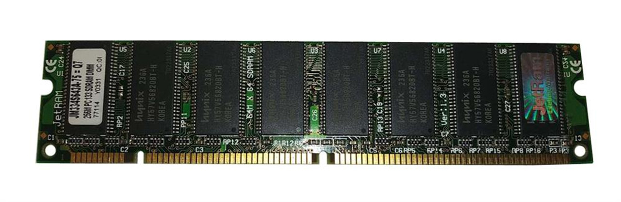 JM334S643A-75 Transcend 256MB PC133 133MHz non-ECC Unbuffered CL3 168-Pin DIMM Memory Module 