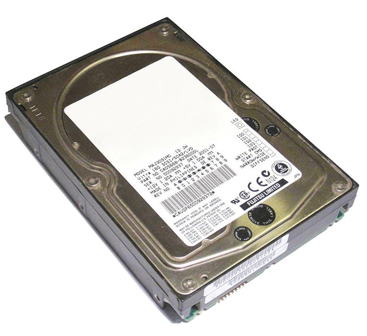 CA05668-B23600DL Fujitsu Enterprise 9.1GB 10000RPM Ultra-160 SCSI 80-Pin 4MB Cache 3.5-inch Internal Hard Drive