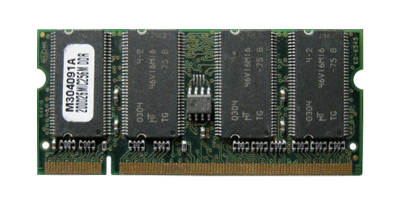 M304091A Micron 256MB PC2100 DDR-266MHz non-ECC Unbuffered CL2.5 200-Pin SoDimm Memory Module