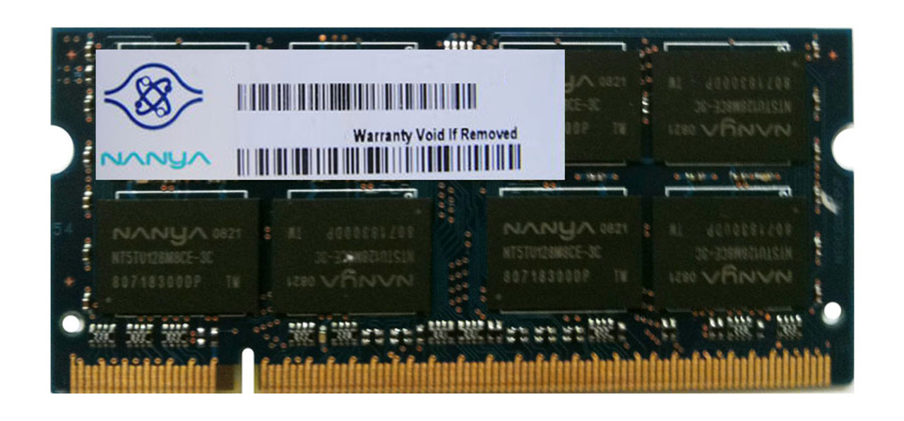 MNBD20512PC4200200NAN Nanya 512MB PC2-4200 DDR2-533MHz non-ECC Unbuffered CL4 200-Pin SoDimm Memory Module